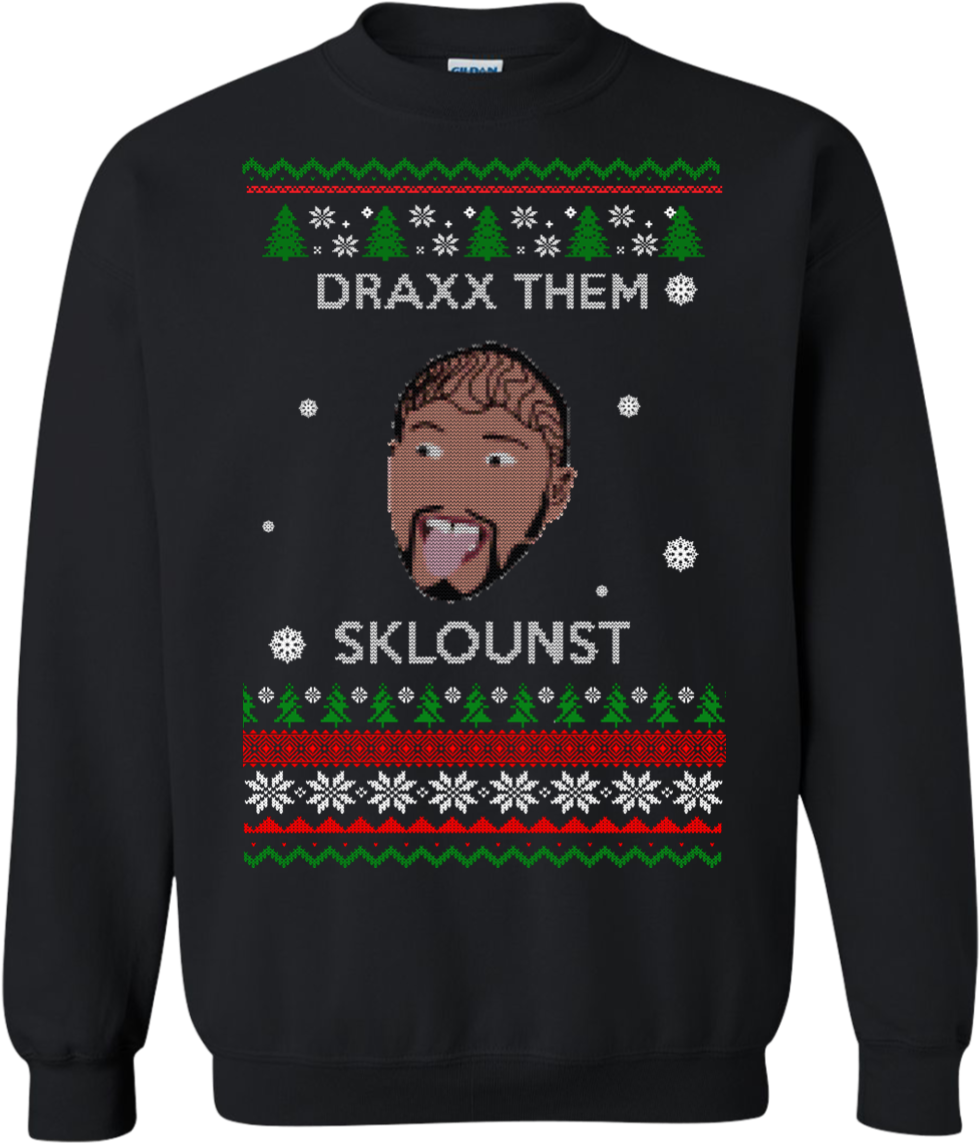 Image 585px Draxx Them Sklounst Christmas Sweater, - Games Of Thrones Christmas Tshirt Clipart (1155x1155), Png Download