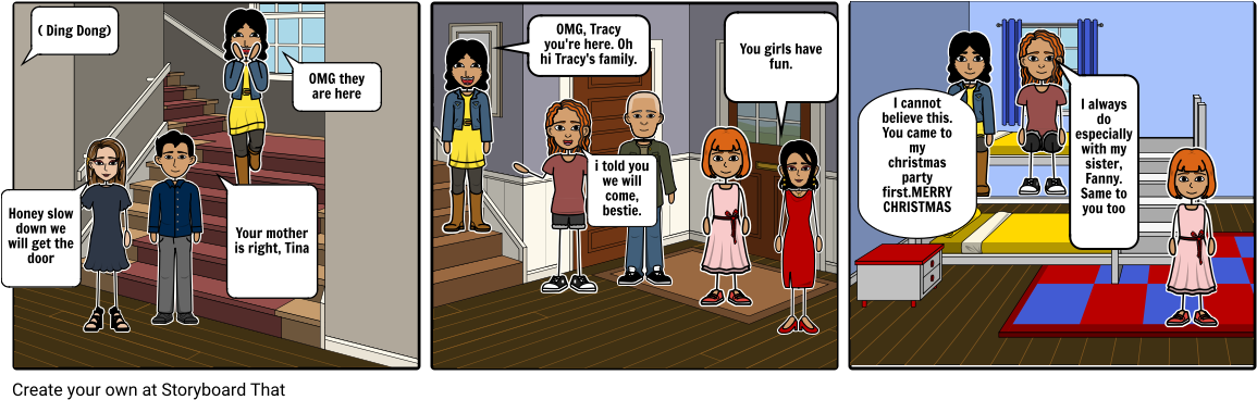 Tina's Christmas Party - Comics Clipart (1164x385), Png Download