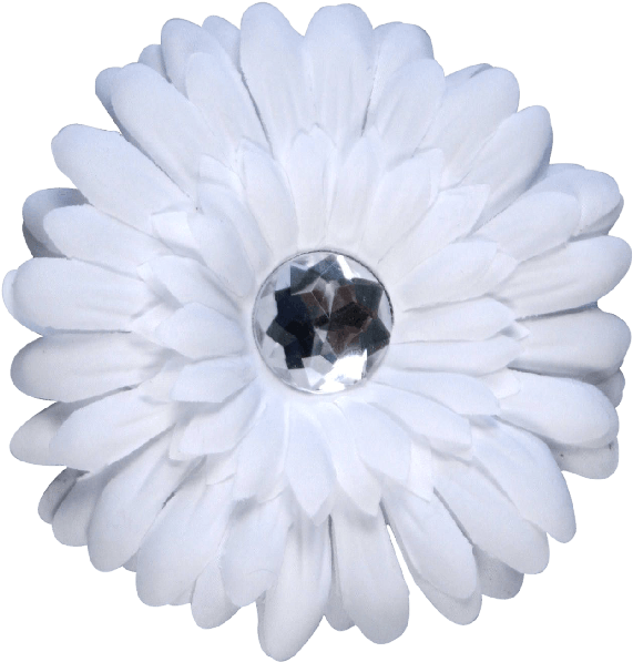 White Flower - Zoom - Artificial Flower Clipart (650x650), Png Download