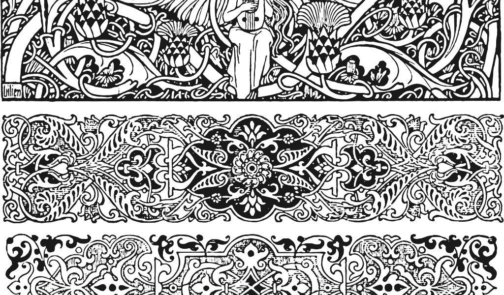 Art Deco Public Domain Png Clipart (1024x600), Png Download