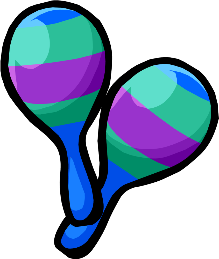 Maracas Png Uniform - Blue Maracas Clip Art Transparent Png (1000x1000), Png Download