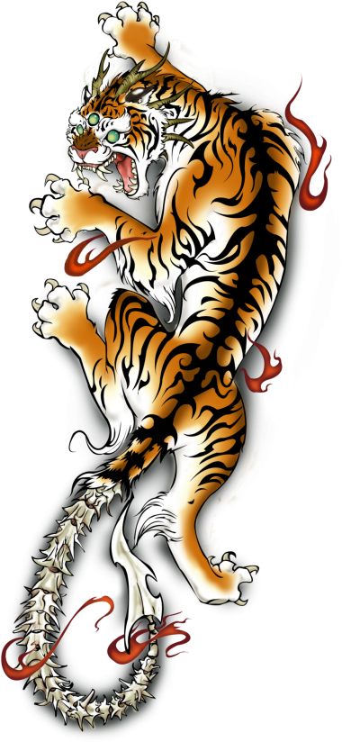 Tatuaje De Tigre Png Images Png Images - Old School Tattoo Tiger Clipart (400x884), Png Download