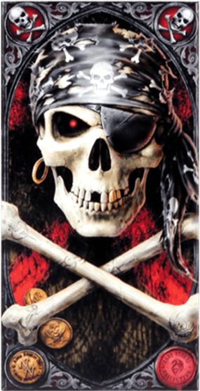 Price Match Policy - Pirate Skull Anne Stokes Clipart (555x555), Png Download