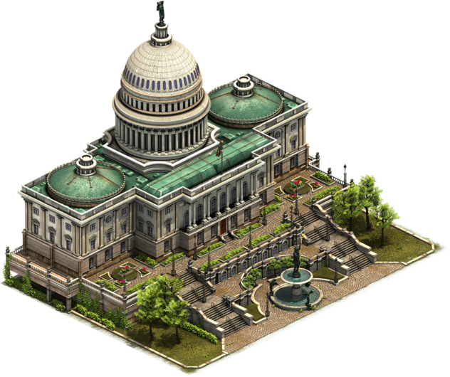 Capitol Industrial Age 7 561918 Ffafaf Ffafaf Https - Forge Of Empires Capitol Clipart (632x530), Png Download