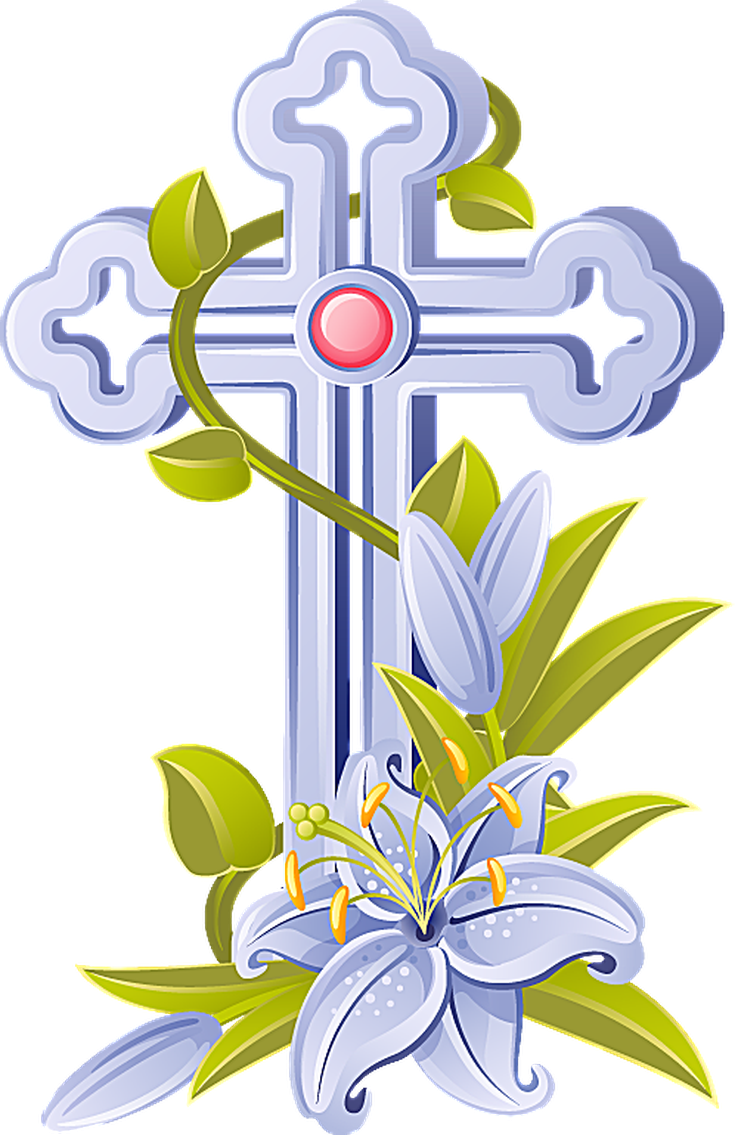 Vector Library Download Free Easter Christian Vector - Clip Art Religious Easter - Png Download (735x1135), Png Download
