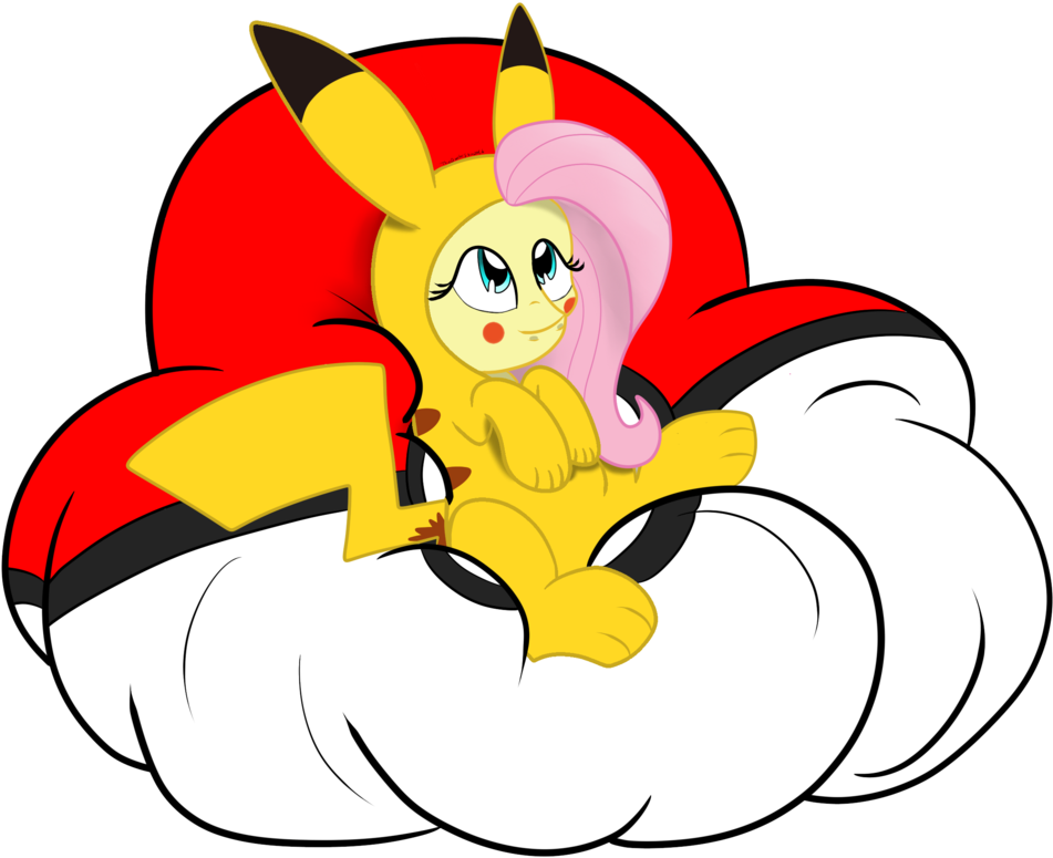Cute Pikachu Png - Fluttershy Pokemon Costume Clipart (1024x1106), Png Download
