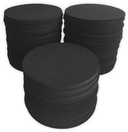 12″ Blank Slipmats 16oz Non-glazed Black - Coffee Table Clipart (600x600), Png Download