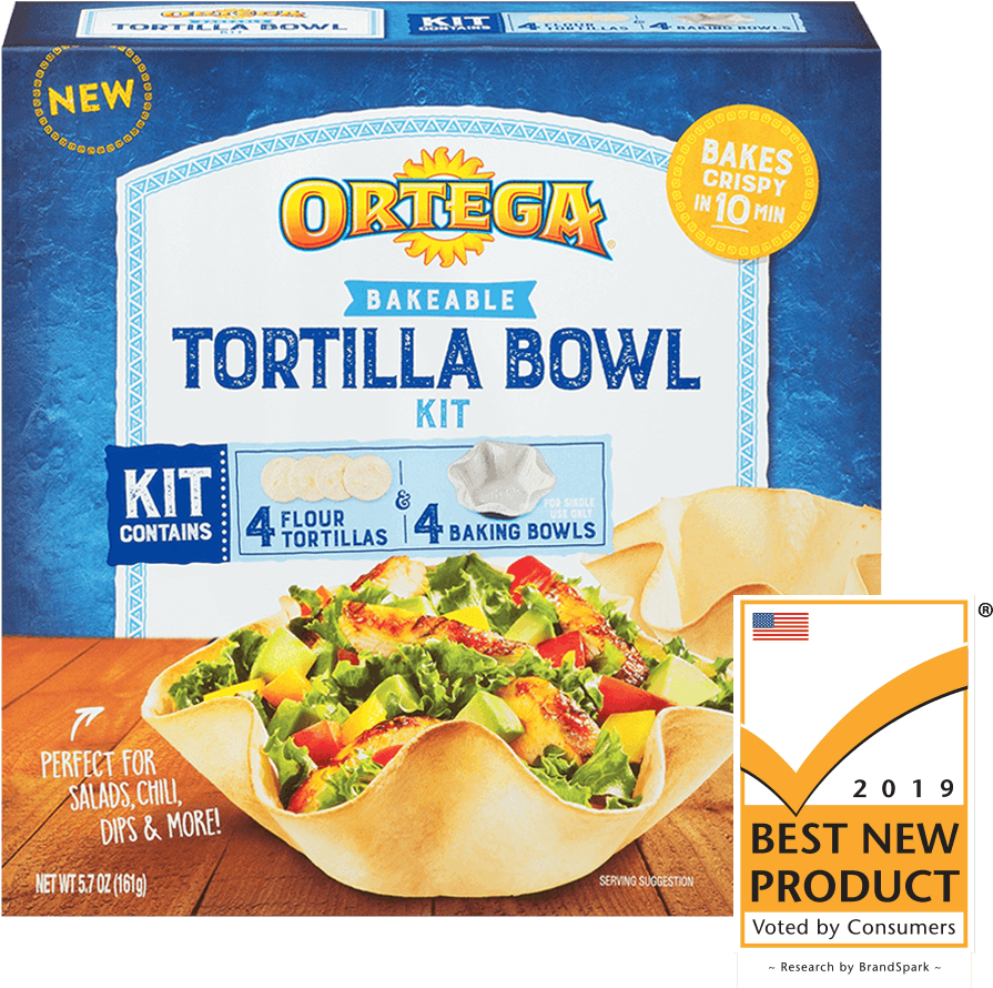 Bakeable Tortilla Bowl Kit - Taco Bowl Kit Clipart (900x900), Png Download