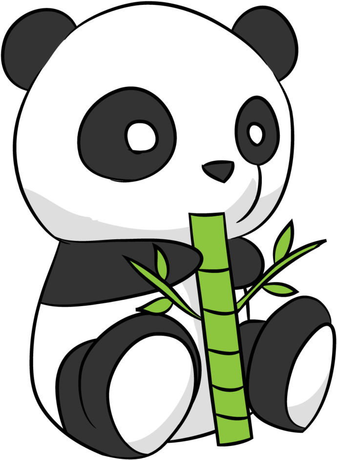 Cute Panda Drawing By Arycarys On Clipart Library - Oso Panda Kawaii Dibujos - Png Download (1024x1024), Png Download