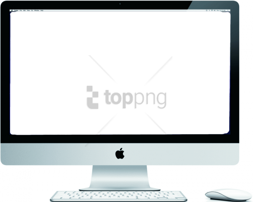 Free Png Mac Laptop Screen Png Png Image With Transparent - Imac 21.5 Inch Computer Clipart (850x678), Png Download