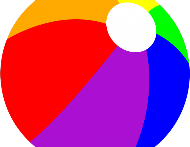 Beach Ball Drawing Clipart (640x480), Png Download