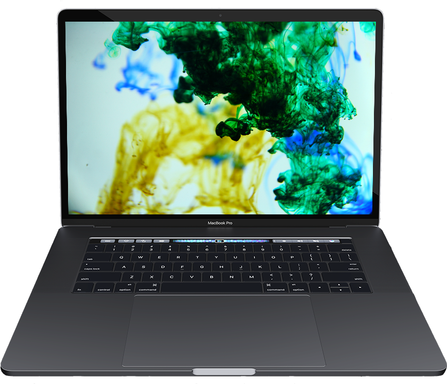 15″ Macbook Pro - Marble Paper Blue Green Clipart (1000x854), Png Download