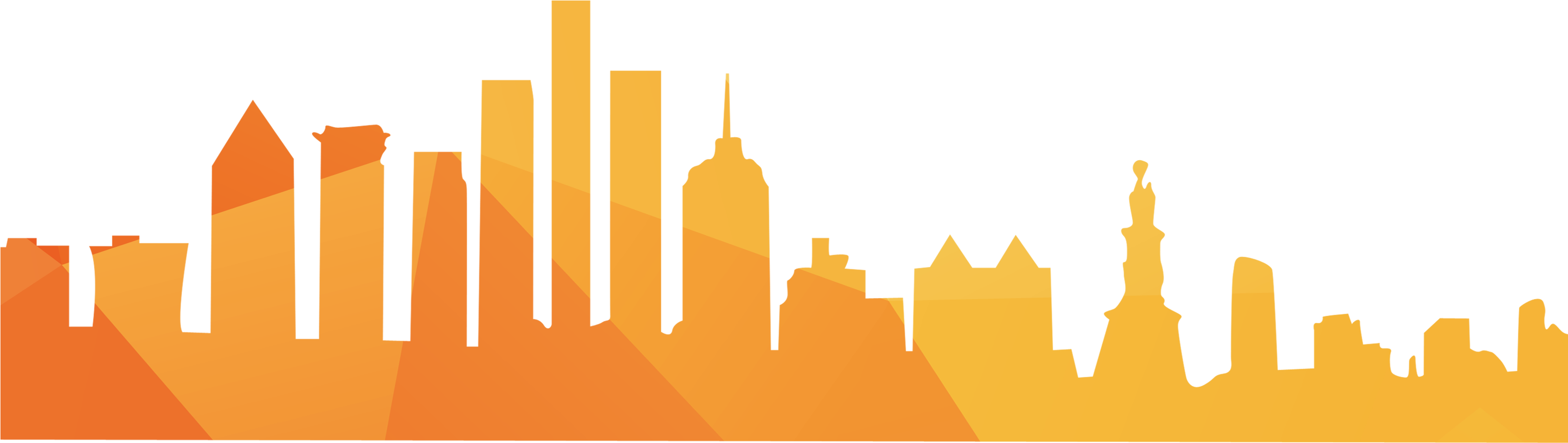 Silhouette Cityscape Transprent Png Free - Cityscape Clipart Png Transparent Png (3288x1760), Png Download