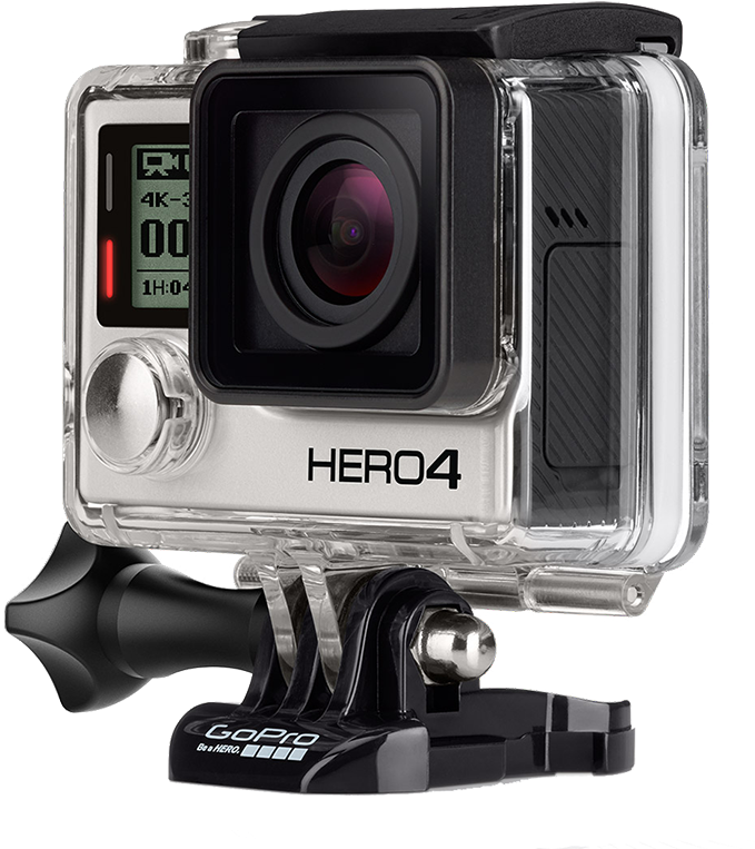 Gopro - Camara Gopro Hero 4 Black Clipart (1000x805), Png Download