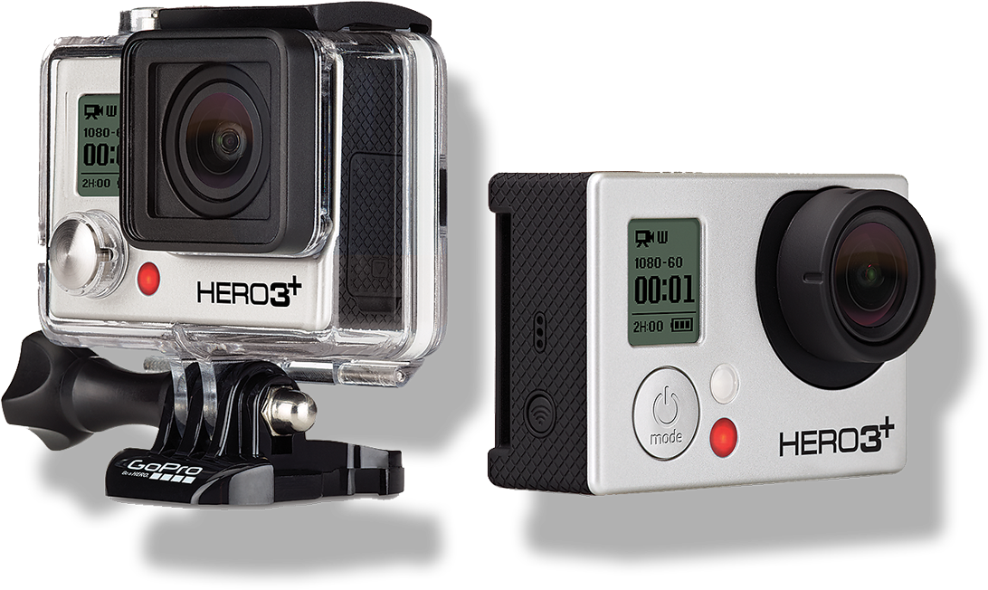 Hero3 - Gopro Hero 3 Plus Clipart (1127x700), Png Download