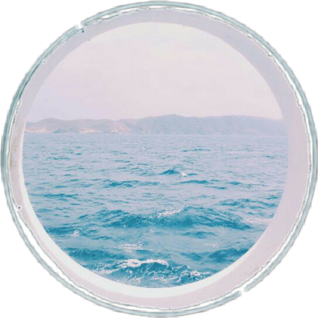 #sea #aesthetic #blue #tumblr #ftestickers - Sea Blue Aesthetic Png Clipart (1024x1026), Png Download