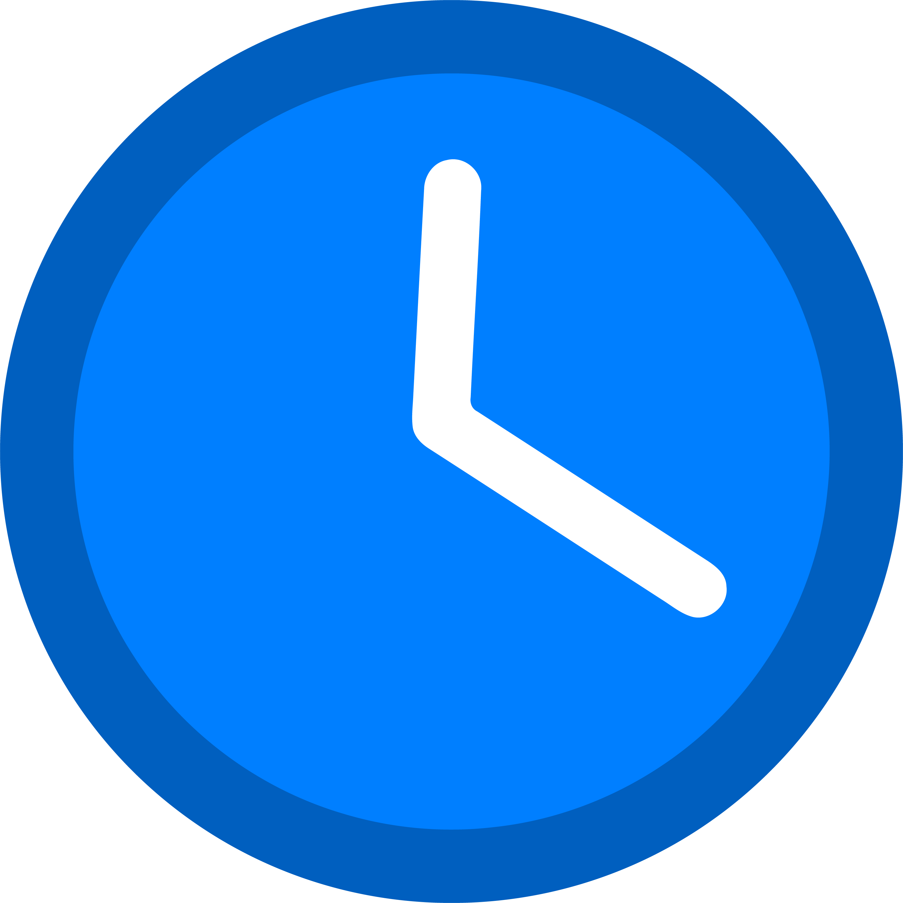 Clock Md Dodger Blue Clipart Png Transparent Png (2988x2988), Png Download