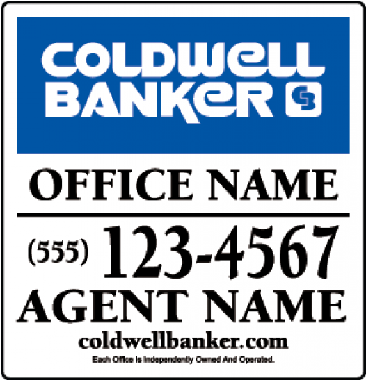 18” X 24” Open House Sign, Double Sided Print On - Coldwell Banker Clipart (525x700), Png Download