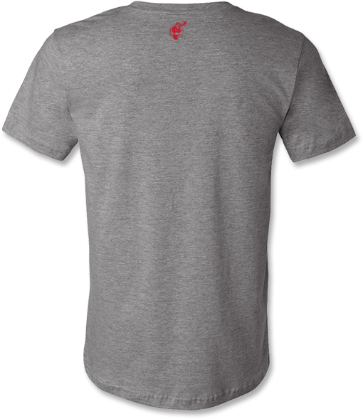 Giant Bomb Collegiate T-shirt - Athletic Grey T Shirt Clipart (600x600), Png Download