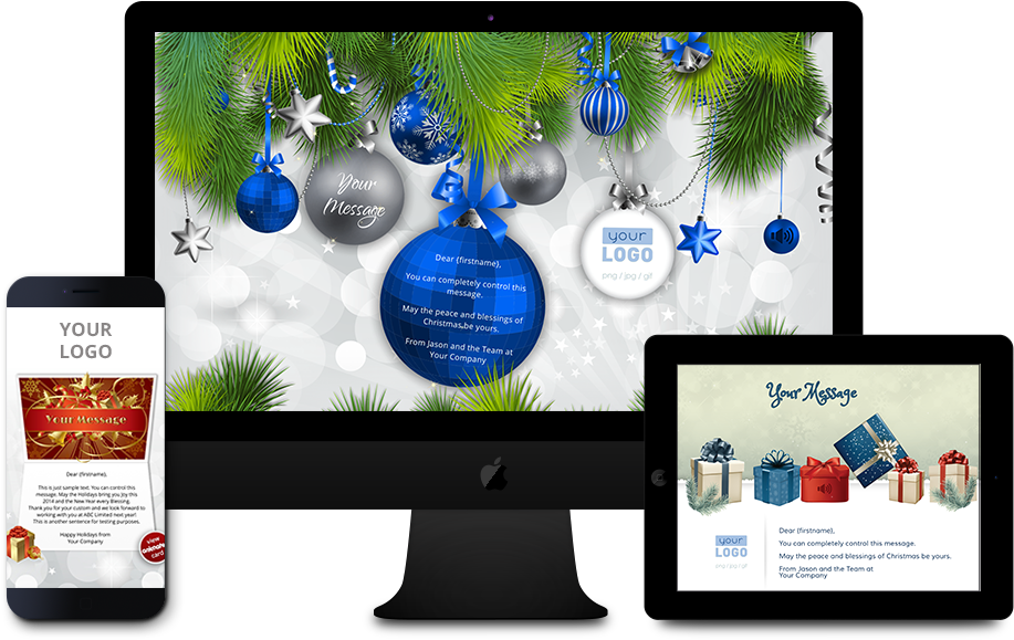 Company Holiday Ecards Compatible With All Devices - Send Animated Greetings That Appear Clipart (920x587), Png Download
