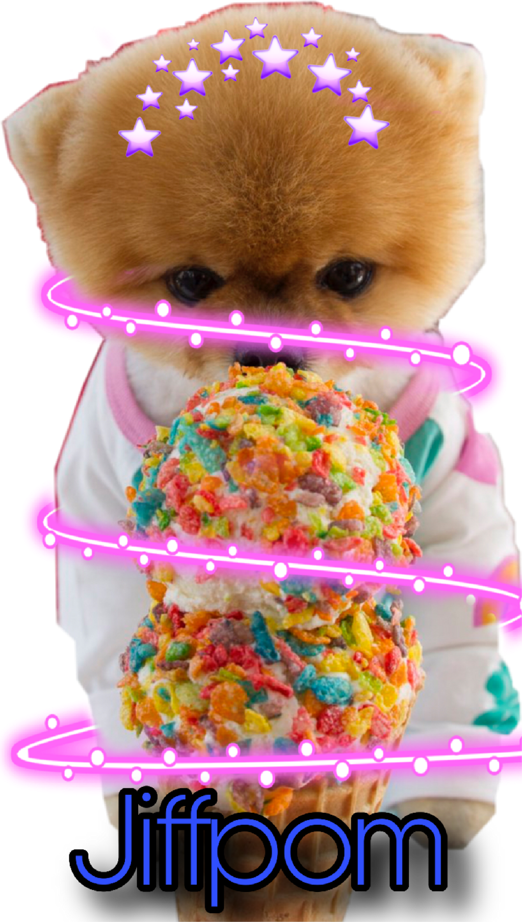 I Love Jiffpom - Pomeranian Clipart (1024x1807), Png Download