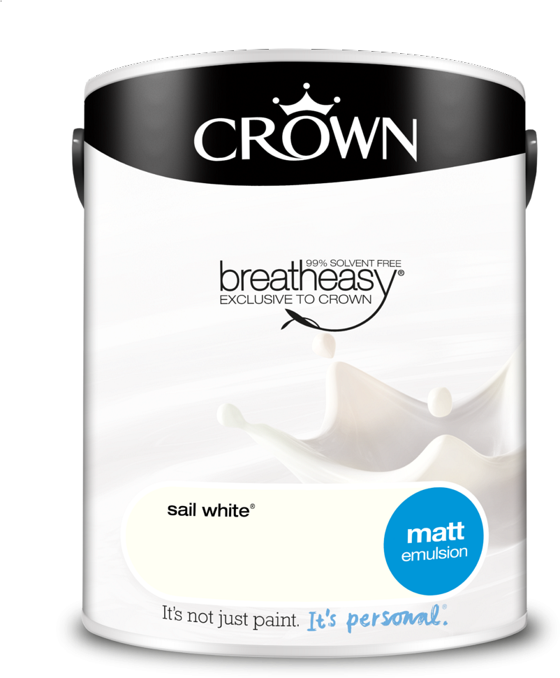 Product 11254 10380 Crown Retail Matt Emulsion 5l Sail - Blackburn Rovers Clipart (874x1020), Png Download