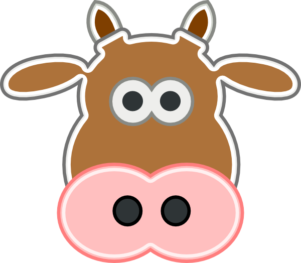 Cow Clip Art - Cow Face Clipart Png Transparent Png (600x524), Png Download