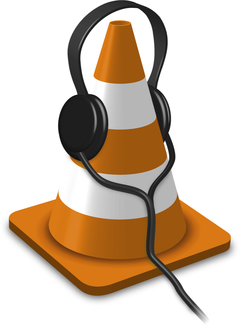 Audio Cone - Vlc Media Player Icon Clipart (792x1077), Png Download