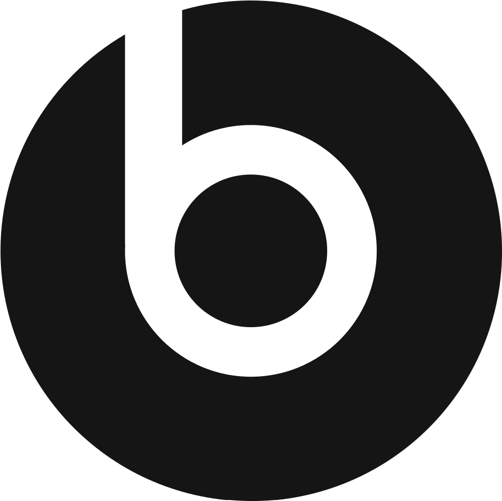 Beats Logo Png - Beats Logo White Png Clipart (1008x1052), Png Download