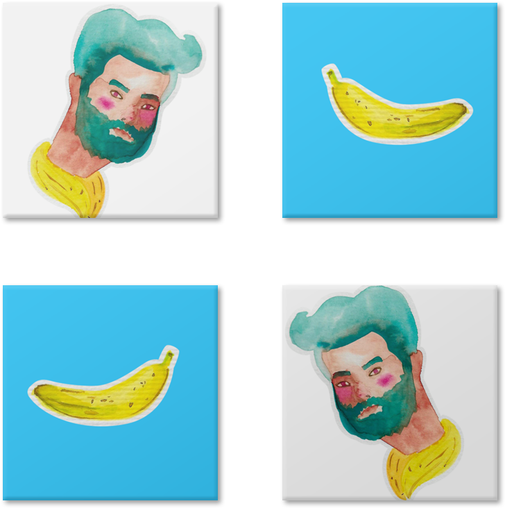 Magneto Homem Banana De Barbara Câmarana - Saba Banana Clipart (728x732), Png Download