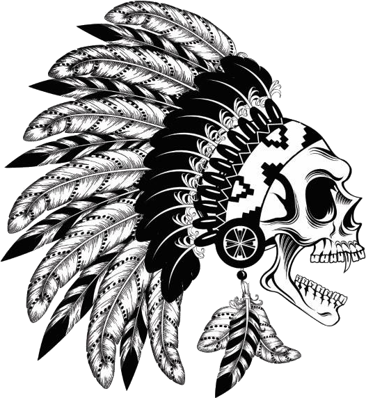 Skull Native American Clipart (700x795), Png Download