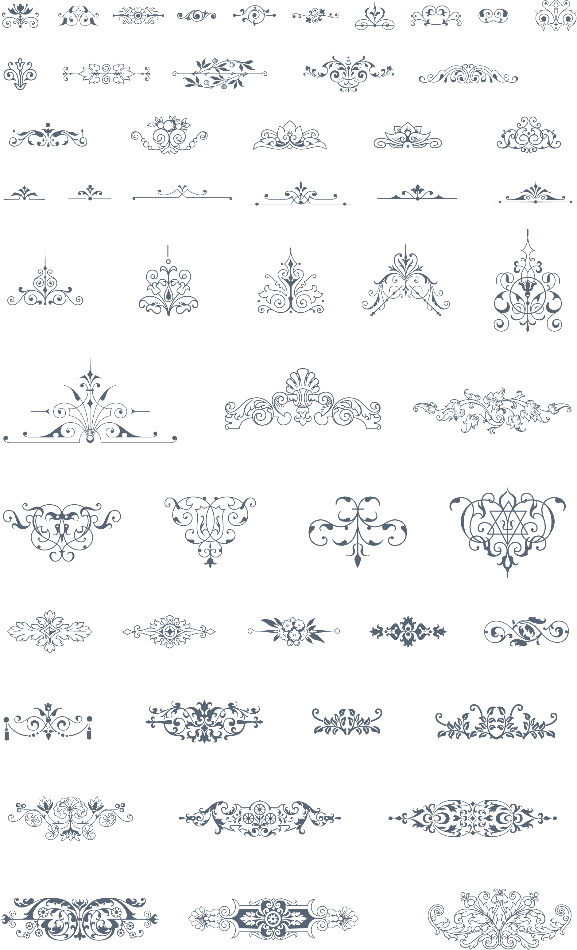 Jpg Library Library Essential Vintage Pack Ornaments - 1920's Flourishes Clipart (1920x3126), Png Download