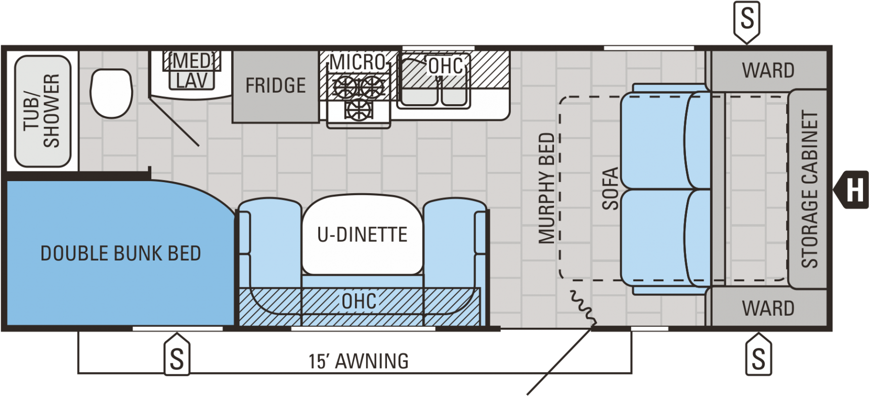 Caravan Clipart (1800x816), Png Download