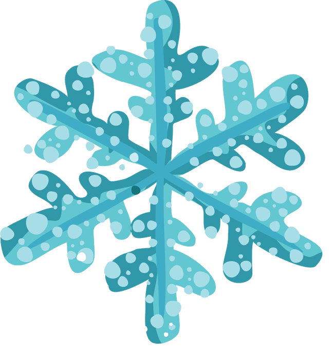 Vinatablog Its Lightly Snowclipart - Christmas Snowflake Clipart - Png Download (648x687), Png Download