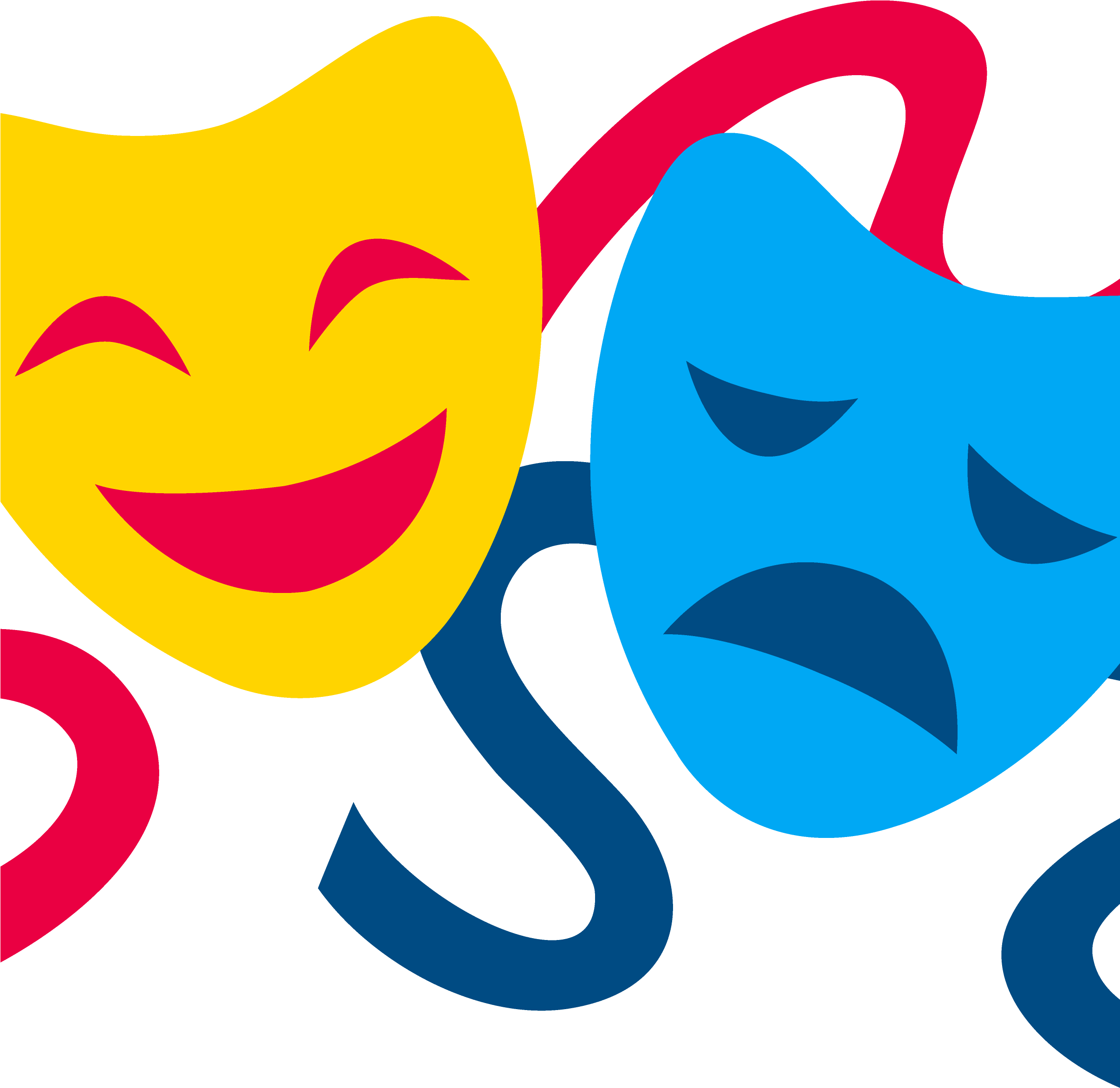 Rmhs Black Maskers - Theatre Clipart - Png Download (2412x2410), Png Download