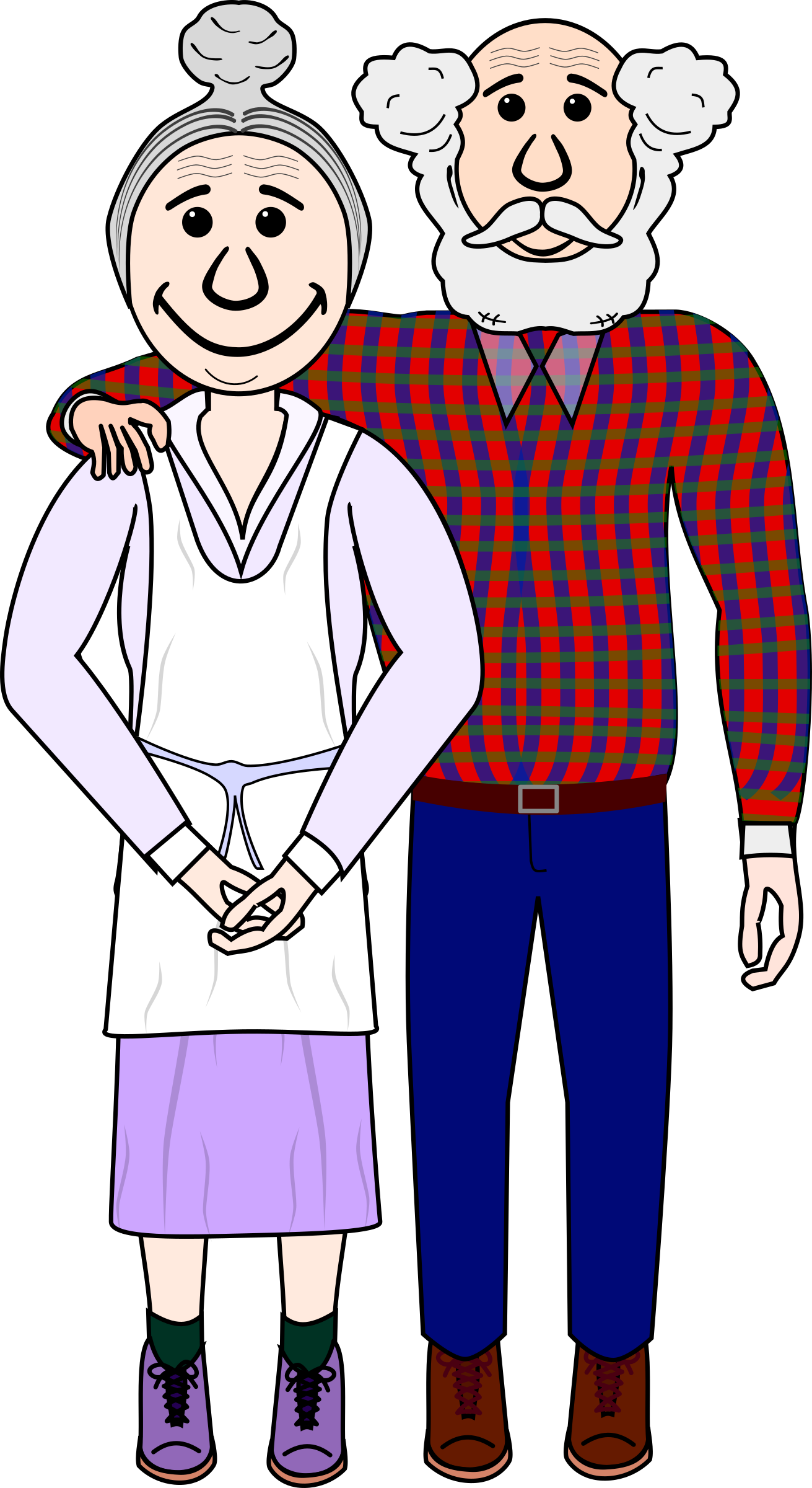Picture Free Stock Free Old Cliparts Download Clip - Old Couple Clipart Png Transparent Png (1311x2400), Png Download