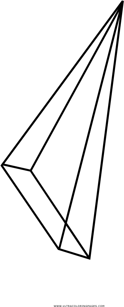 Geometric Shape Coloring Page - Line Art Clipart (1000x1203), Png Download