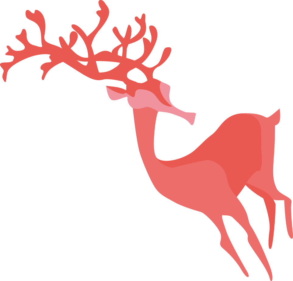 Antler Clipart Buck Antler - Reindeer - Png Download (963x925), Png Download