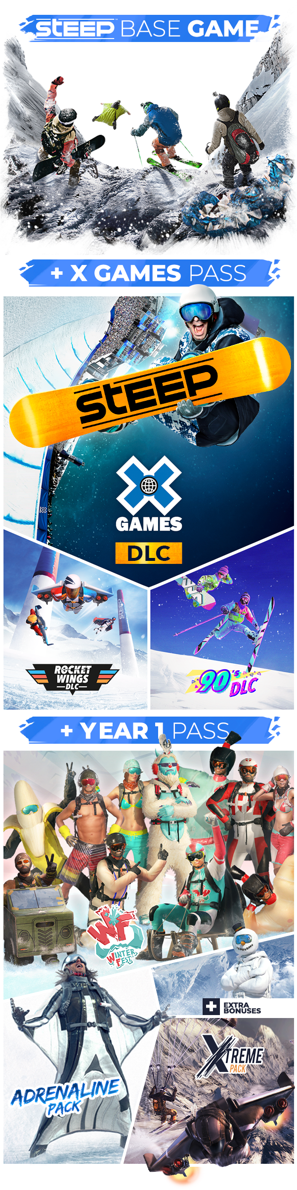 Snowboarding Funny Moments Steep Extreme Sports Png - Winter X Games Clipart (600x2417), Png Download