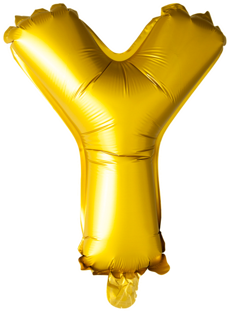 Foilballoon Y , 16'' - Balloon Clipart (650x650), Png Download