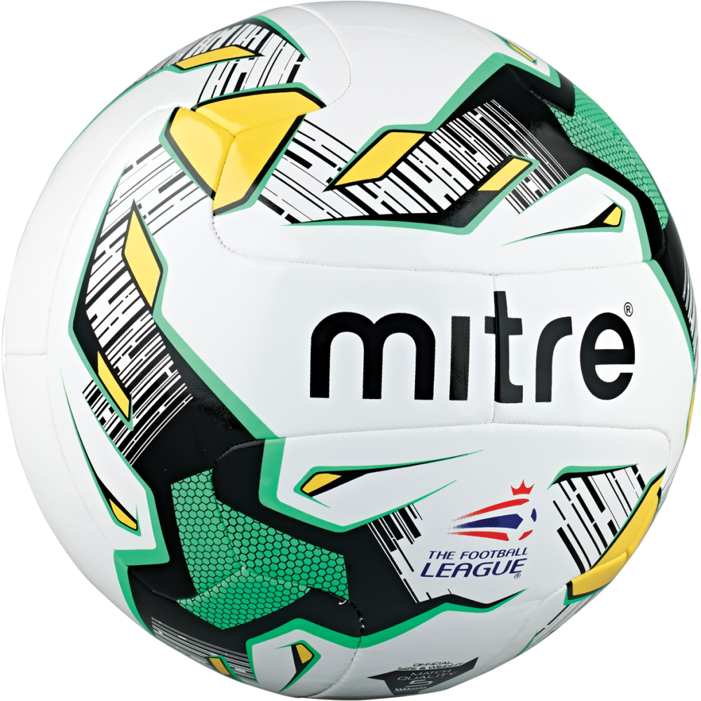 Professional Equipment - Mitre Footballs Size 5 Clipart (1000x1000), Png Download