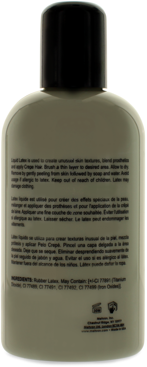Mehron Liquid Latex - Body Wash Clipart (641x1600), Png Download
