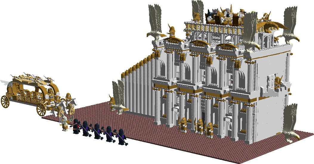 Palace Of Zeus Clipart (1053x549), Png Download