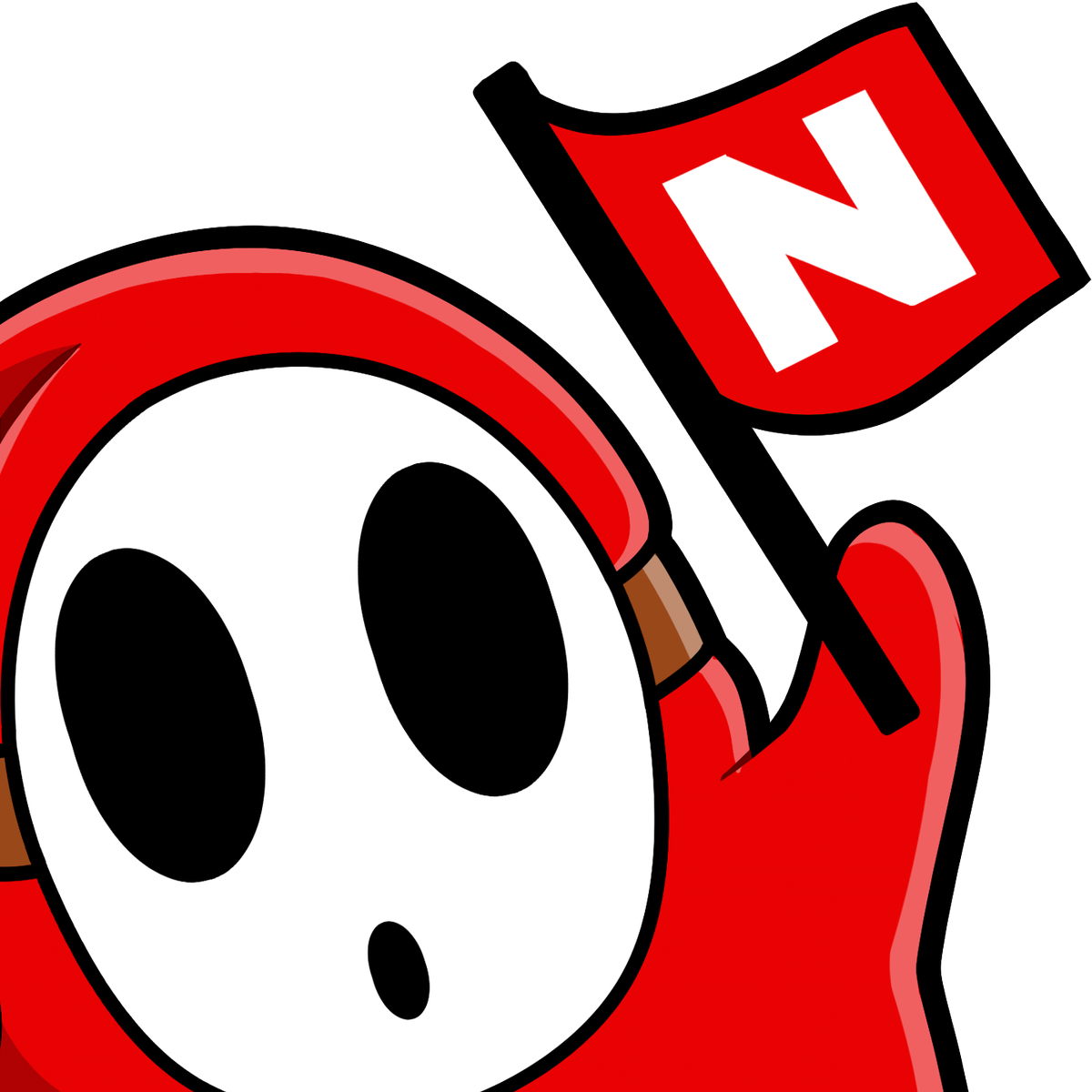 And "no" Shy Guy Says Style - Shy Guy Emote Clipart (1200x1200), Png Download