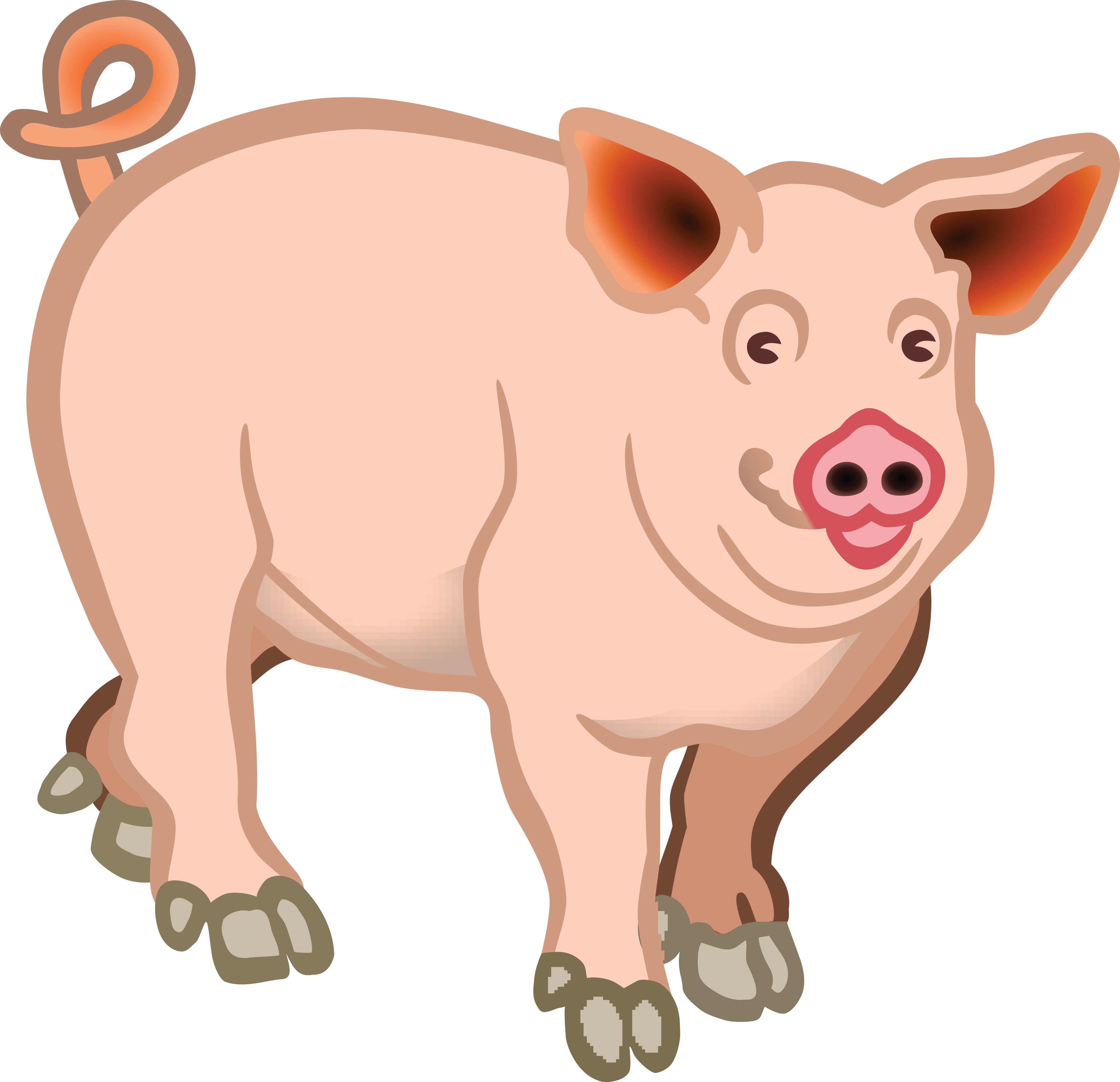 Free Clipart Of A Pig - Clipart Pig - Png Download (4000x3862), Png Download