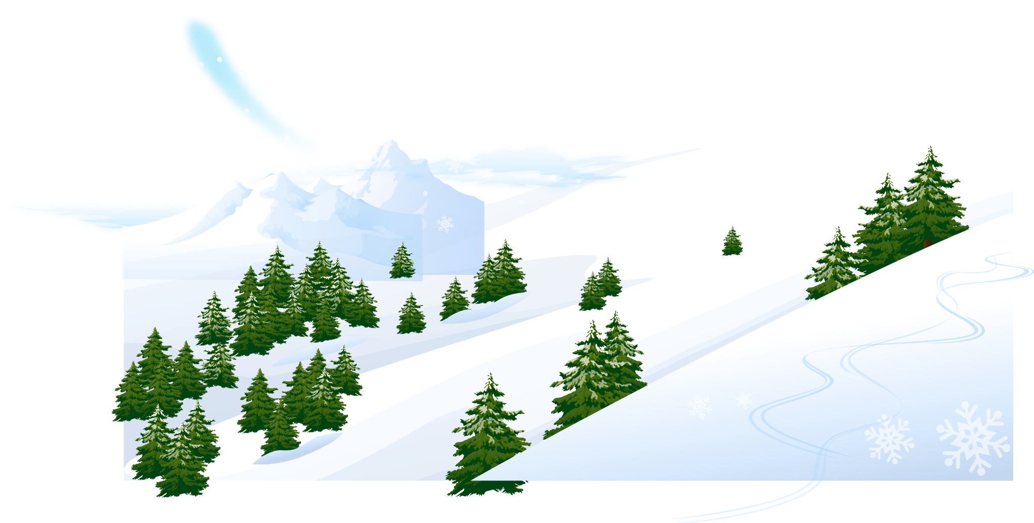 Snow Winter Photography Art Posters Background Material - Winter Vector Clipart (2104x1068), Png Download