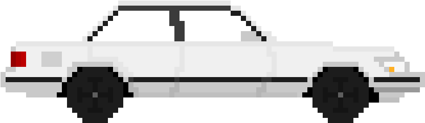 Carsten's Car - Car Pixel Art Png Clipart (1020x400), Png Download