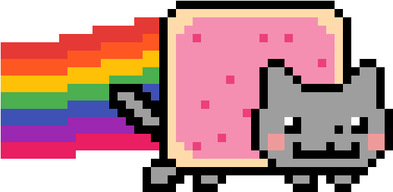 Cool Cat - Doge Nyan Cat Transparent Clipart (1200x1200), Png Download