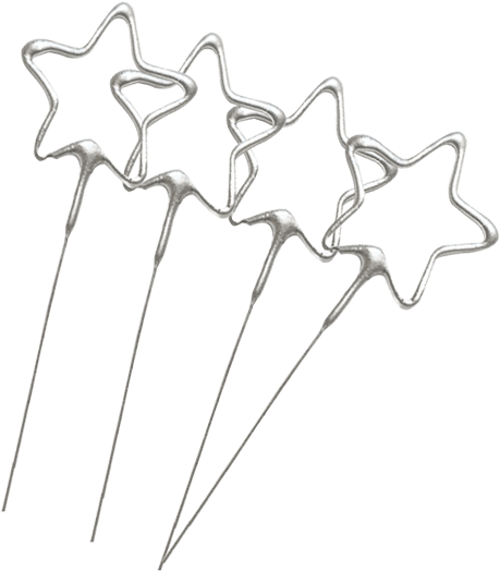 8 Inch Gold Star Shaped Sparklers - Line Art Clipart (660x800), Png Download
