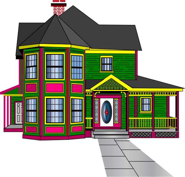 Small - Beautiful House Clip Arts - Png Download (600x576), Png Download